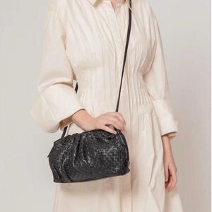 Cleobella Revolve‎ Mini Gigi Woven Crossbody in Black
